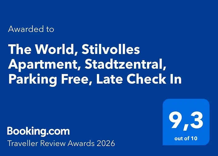 The World, Stilvolles Apartment, Stadtzentral, Parking Free, Late Check In Appartement Magdebourg